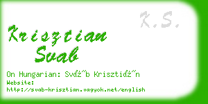 krisztian svab business card